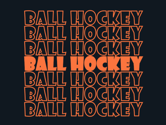 Ball Hockey SVG Cut File