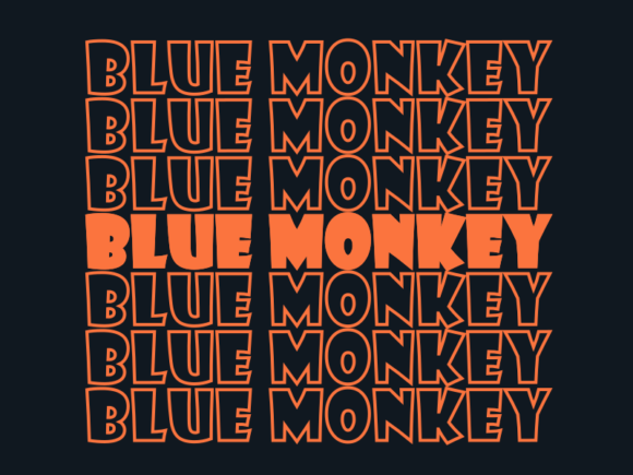 Blue Monkey SVG Cut File