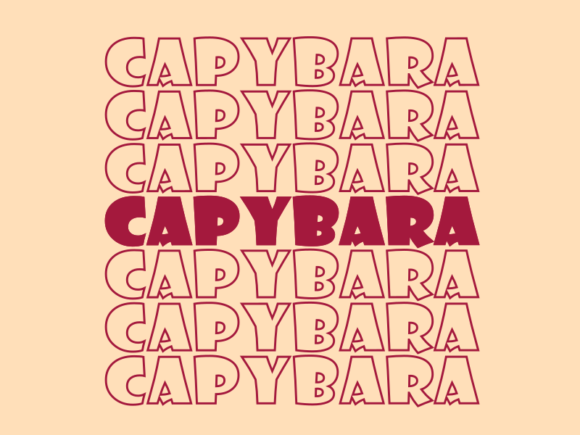 Capybara SVG Cut File