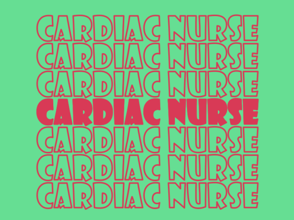Cardiac Nurse SVG Cut File