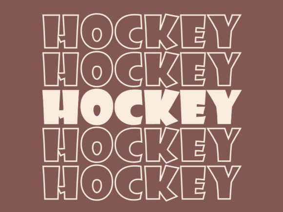 Hockey SVG Cut File for Creative Projects