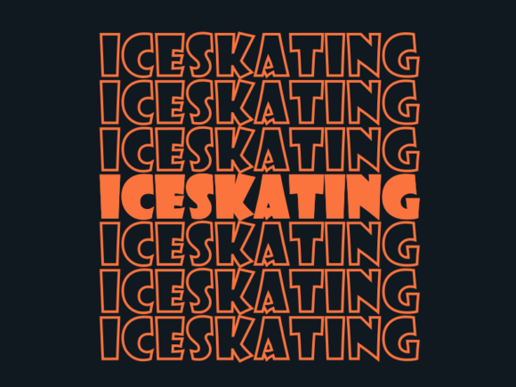 Iceskating SVG Cut File