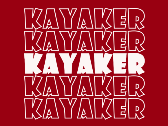 Kayaker SVG Cut File for Craft & Design