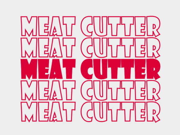Meat Cutter SVG Cut File: Precision Craft Projects Made Simple